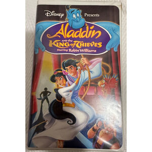 Disney VHS Aladdin and the King of Thieves w/ Case Robin Williams